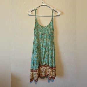 Umgee Teal Floral Blouse | Size Small